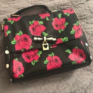 Betsy Johnson floral crossbody bag